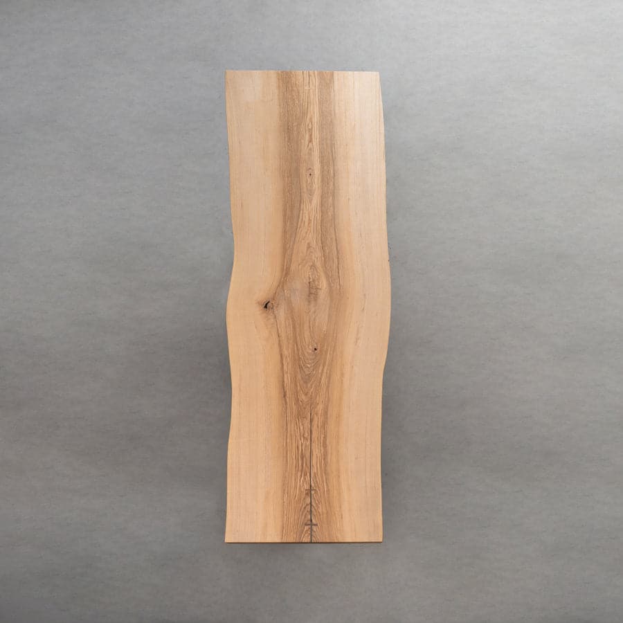 Ash Wood Live Edge Solid Slab Dining Table