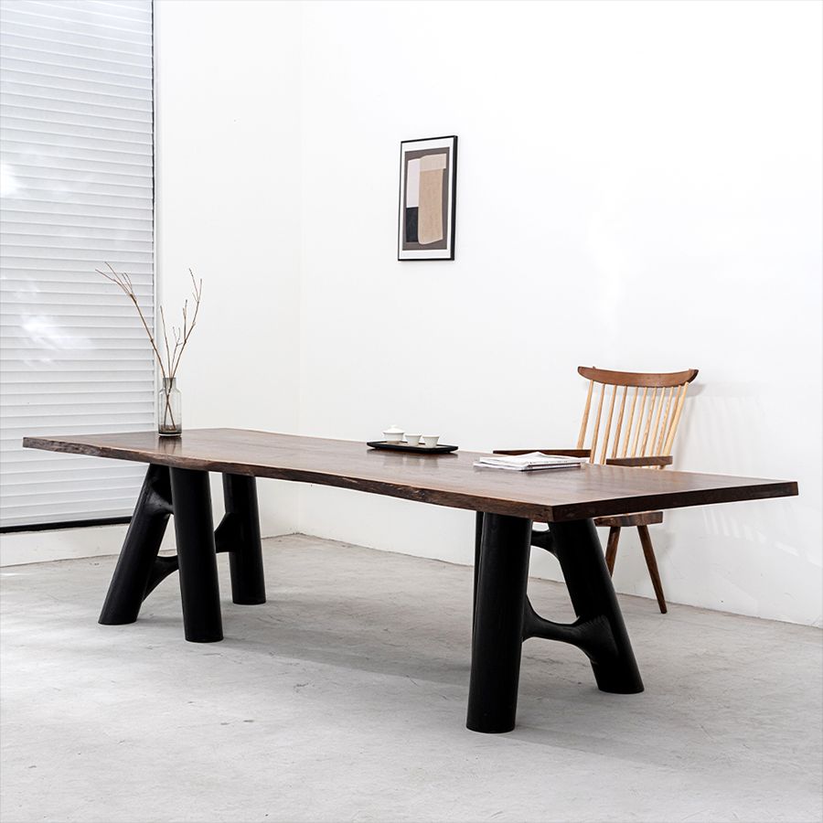 Ash Wood Vortex Table Legs/One Pair 45"W x 28"H TL-30