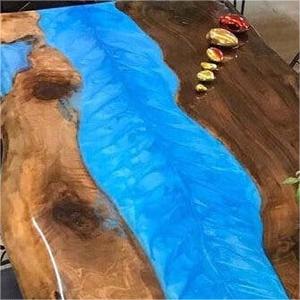 Seawavetable
caribbean blue epoxy resin