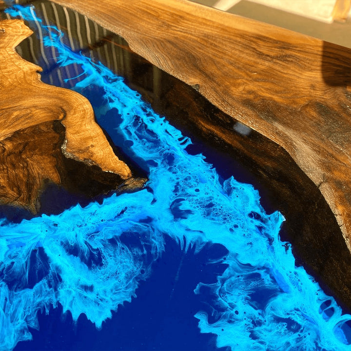 Black walnut table,epoxy table,dining table,resin table,River table,kitchen table,epoxy table top,epoxy counter top,black epoxy table,custom epoxy resin table,blue epoxy table,custom epoxy table,epoxy resin table