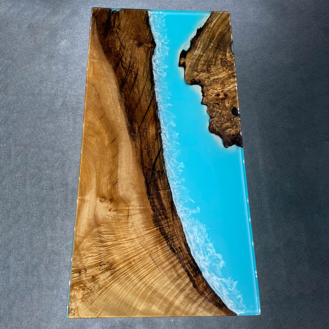 epoxy kitchen countertop table,handmade solid wood table,wood salb table,epoxy river table,epoxy ocean table,