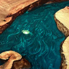 Seawavetable
mystic lagoon epoxy resin