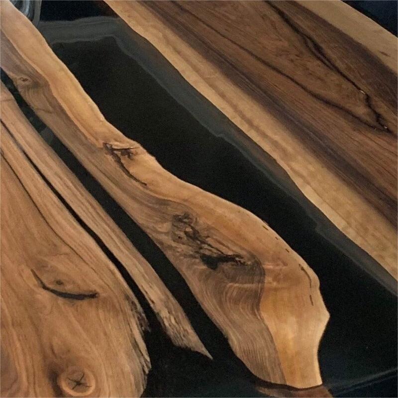 Seawavetable
midnight black epoxy resin