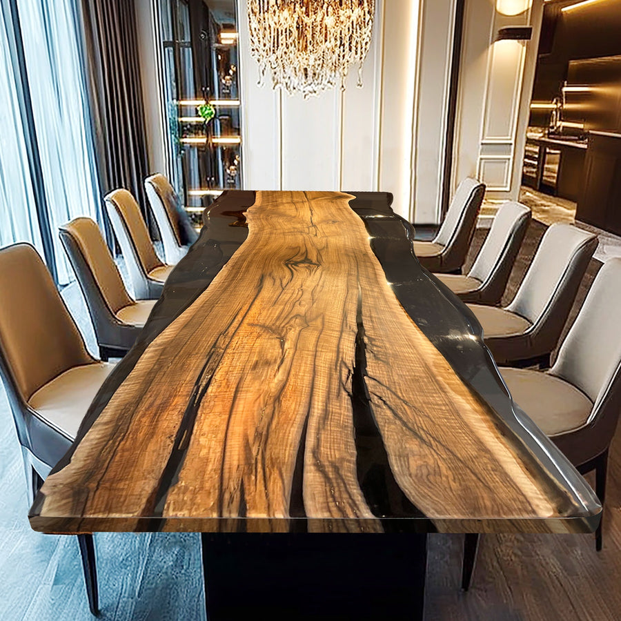 live edge conference table,live edge dining table