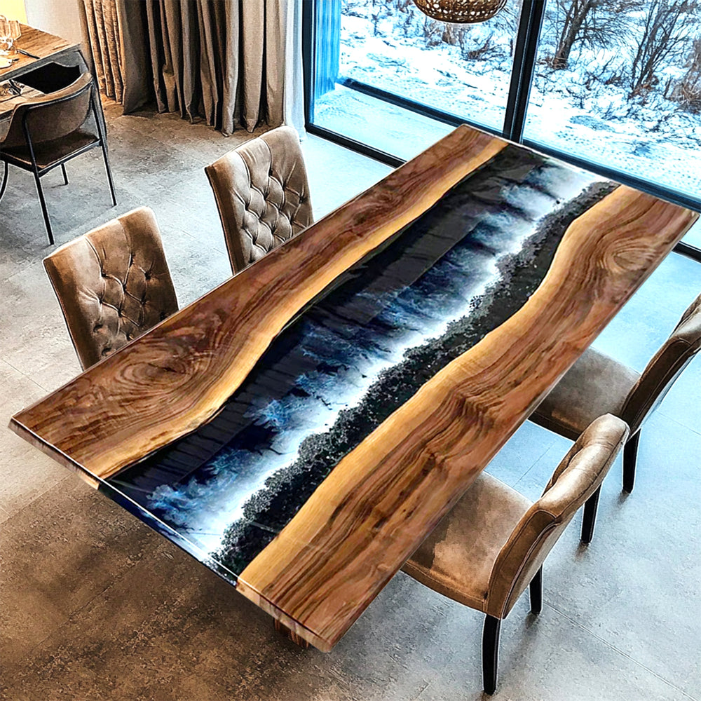 Black walnut table,epoxy table,dining table,resin table,River table,kitchen table,epoxy table top,epoxy counter top,black epoxy table,custom epoxy resin table,blue epoxy table,custom epoxy table,epoxy resin table,grow epoxy table with LED lights