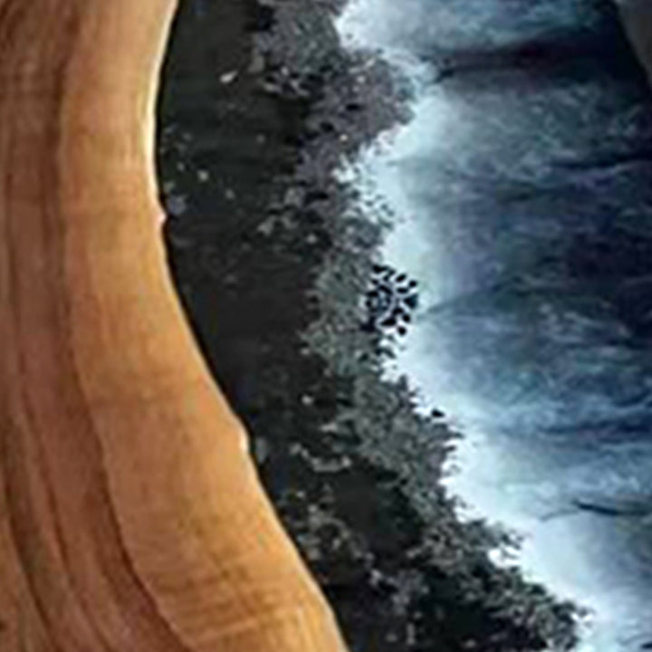 Custom Black Walnut Epoxy Forest Dining Tables CRT-158