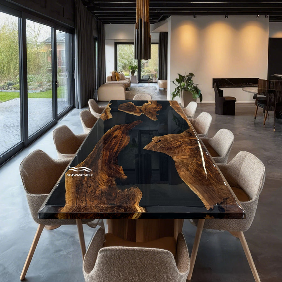 SeawaveTable-black-walnut-black-resin-conference-table-with-beveled-edges