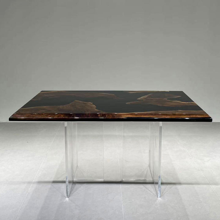 SeawaveTable-black-resin-river-table-with-walnut-wood-grain-detail