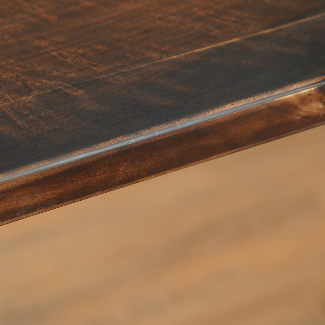 Seawavetable-Black epoxy and walnut wood epoxy dining table