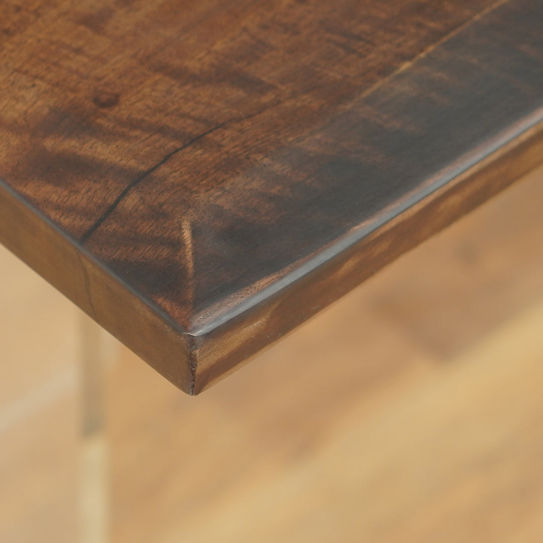 Seawavetable-Elegant hardwood and resin epoxy table surface