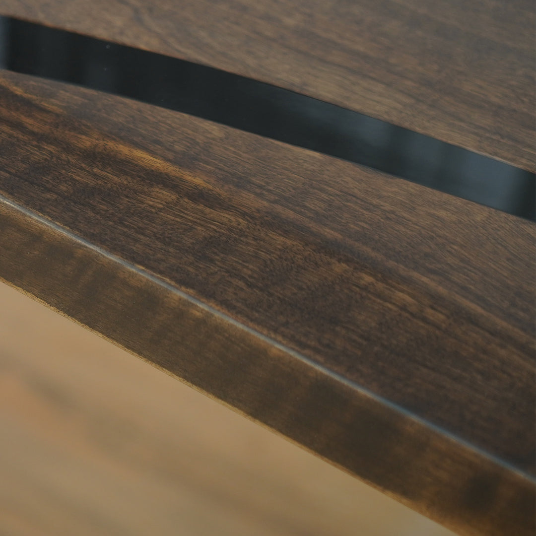 Seawavetable-Luxurious black walnut live edge epoxy table surface