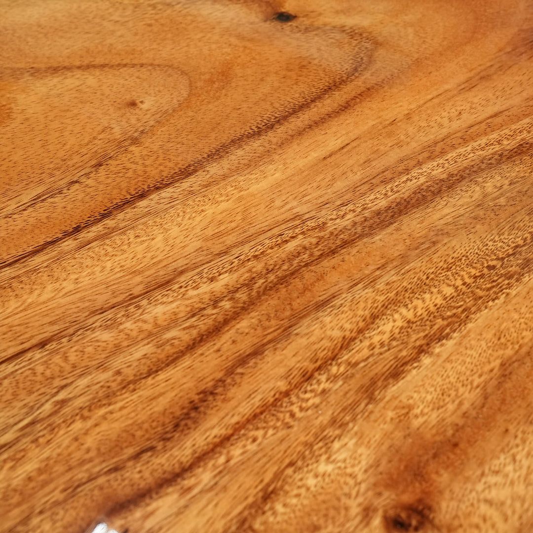 Seawavetable-Blue ocean resin river table with walnut wood