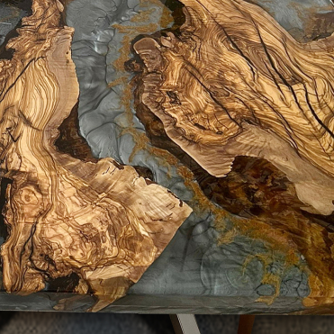 Seawavetable
slate gray epoxy resin