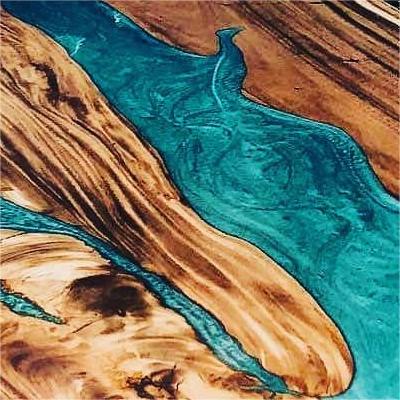 Seawavetable
turquoise tide epoxy resin
