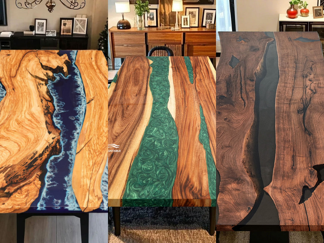 Three popular colors in epoxy table