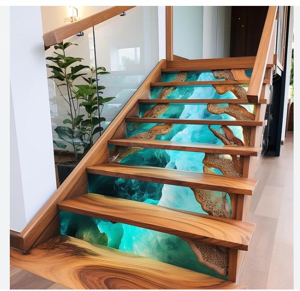 flower resin table