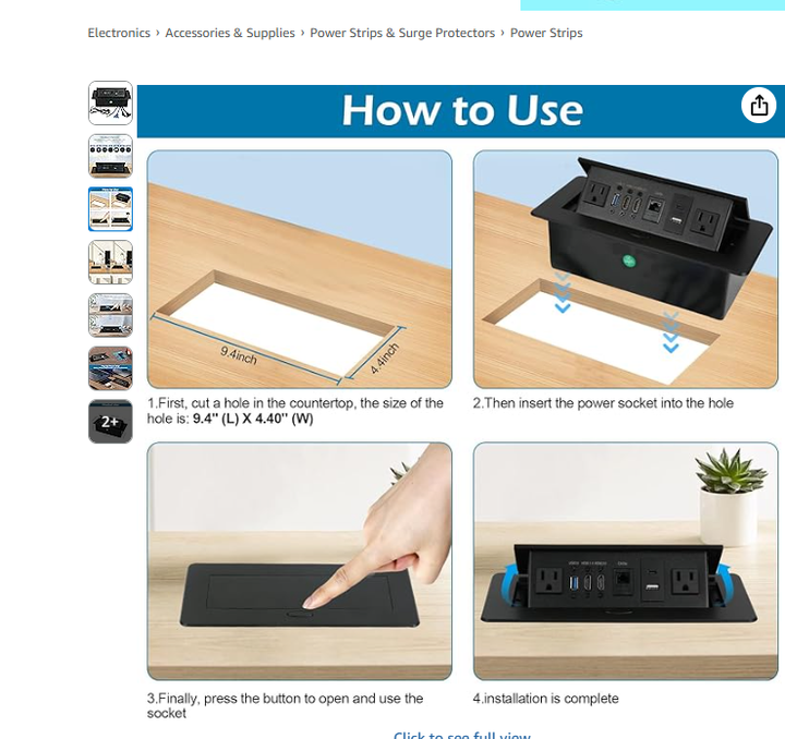 Custom Black Walnut Black Epoxy Conference Table with Powers