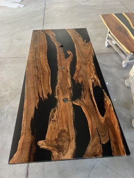 Custom Trade Program with Black Walnut Resin Table