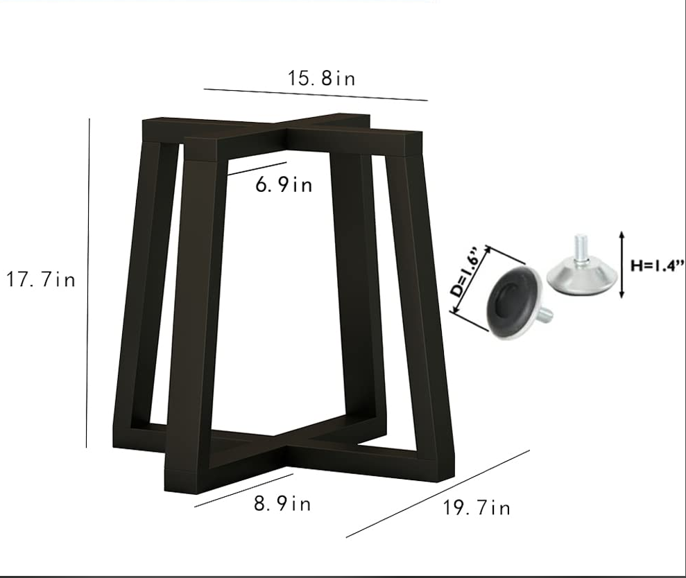 Metal Table Legs/Table Base Heavy Duty Cross-shape MTL-008