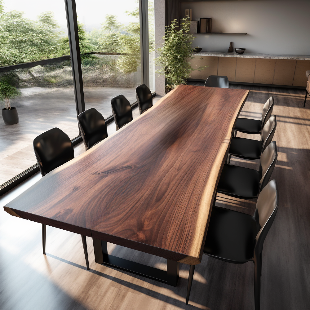 black walnut wood solid table top