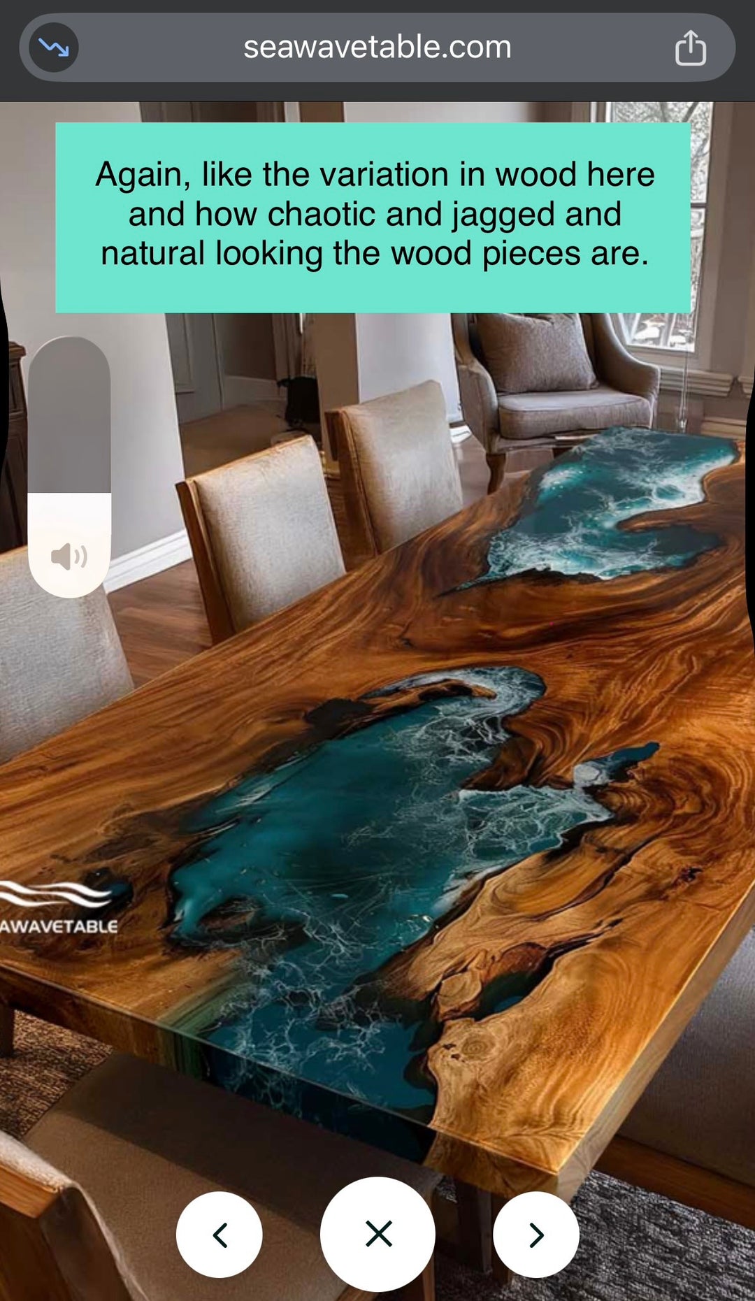 Custom Clear Epoxy Table