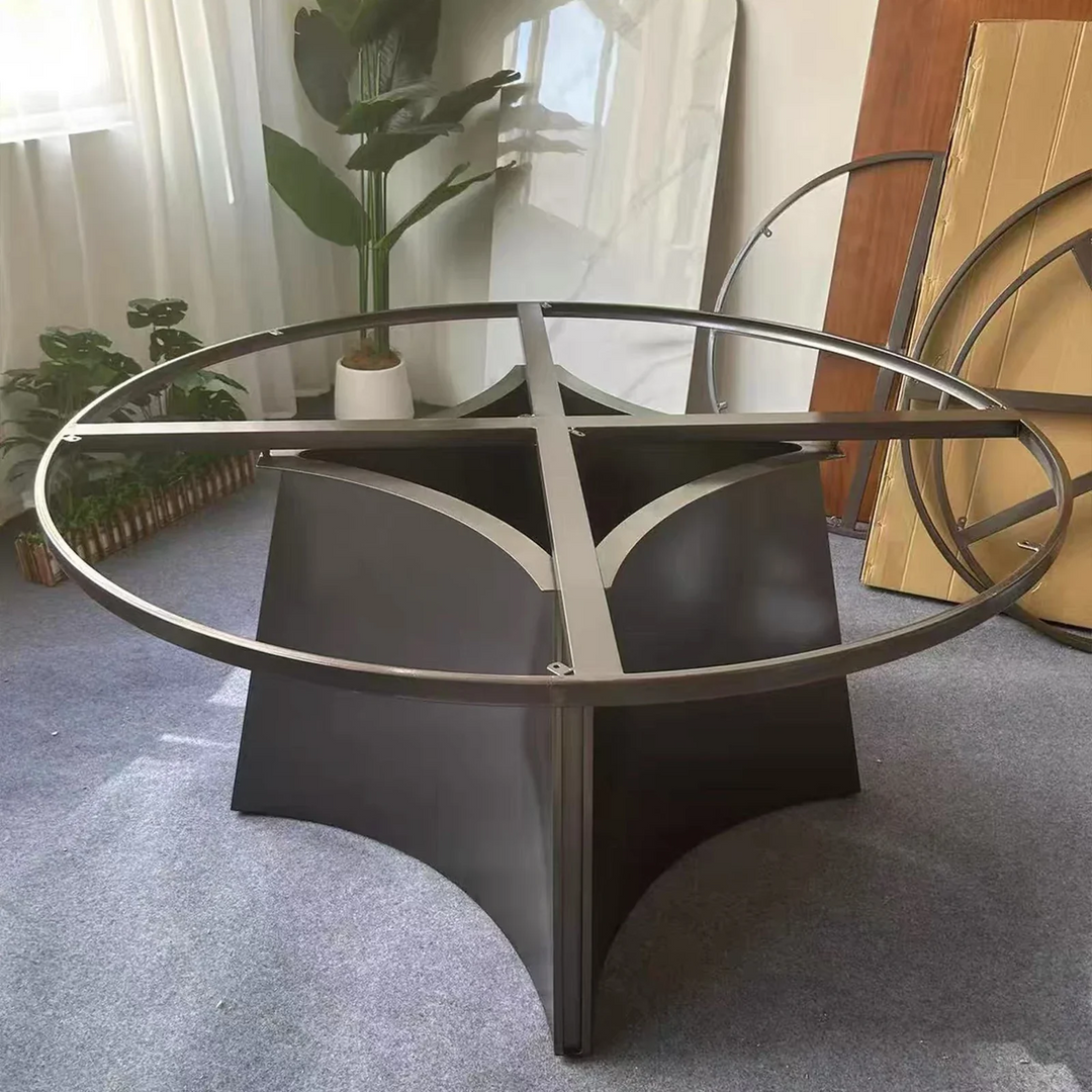 Custom Black Epoxy Walnut Table
