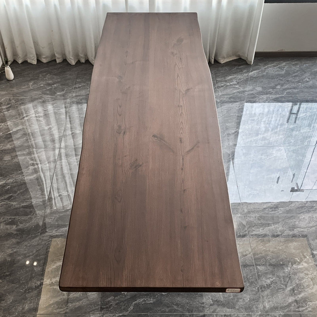 wood slab table top