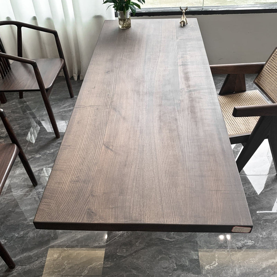 solid wood dining table