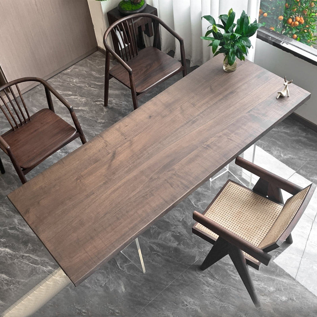 solid wood dining table