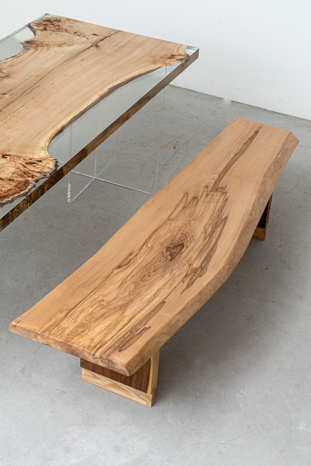 wooden benches for dining