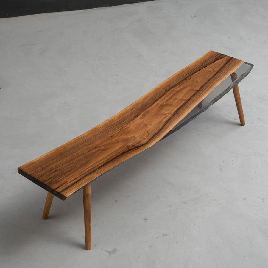 wooden picnic bench