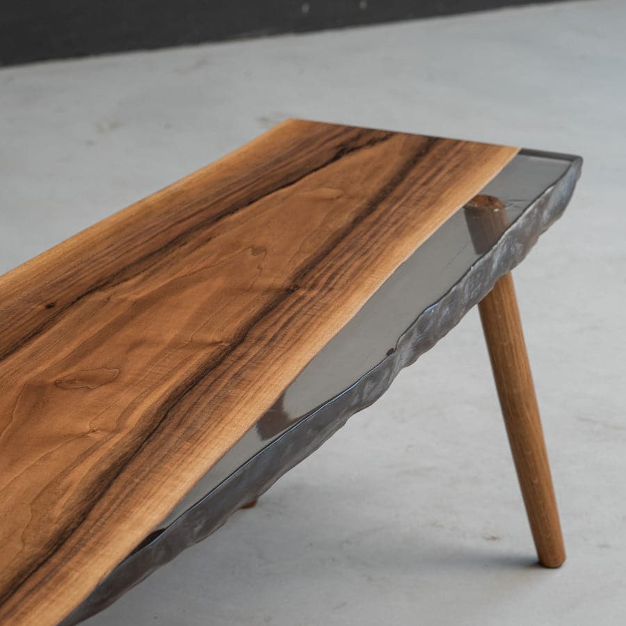 wooden picnic bench