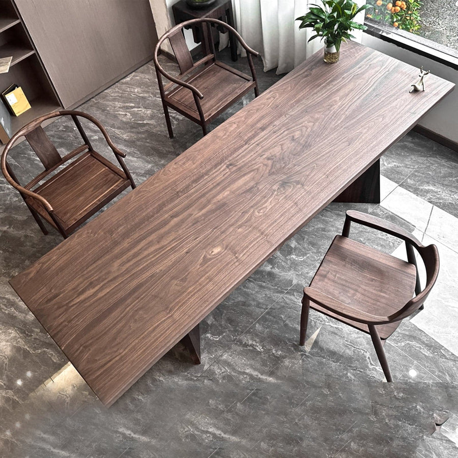 wood slab table