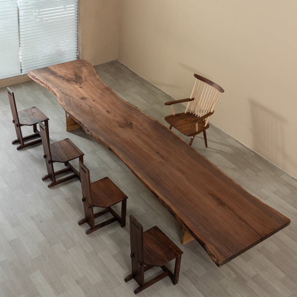 solid wood dining room table