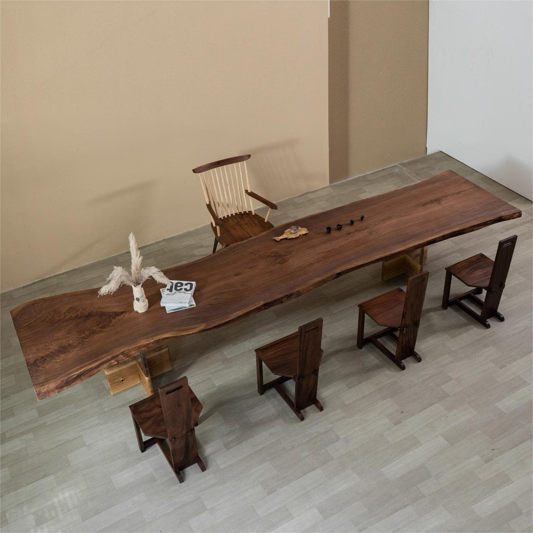 solid wood dining room table