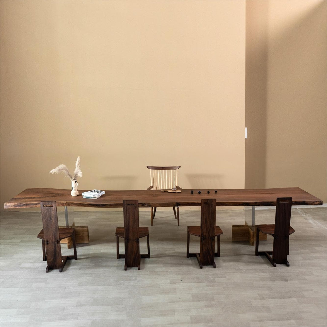 solid wood dining room table