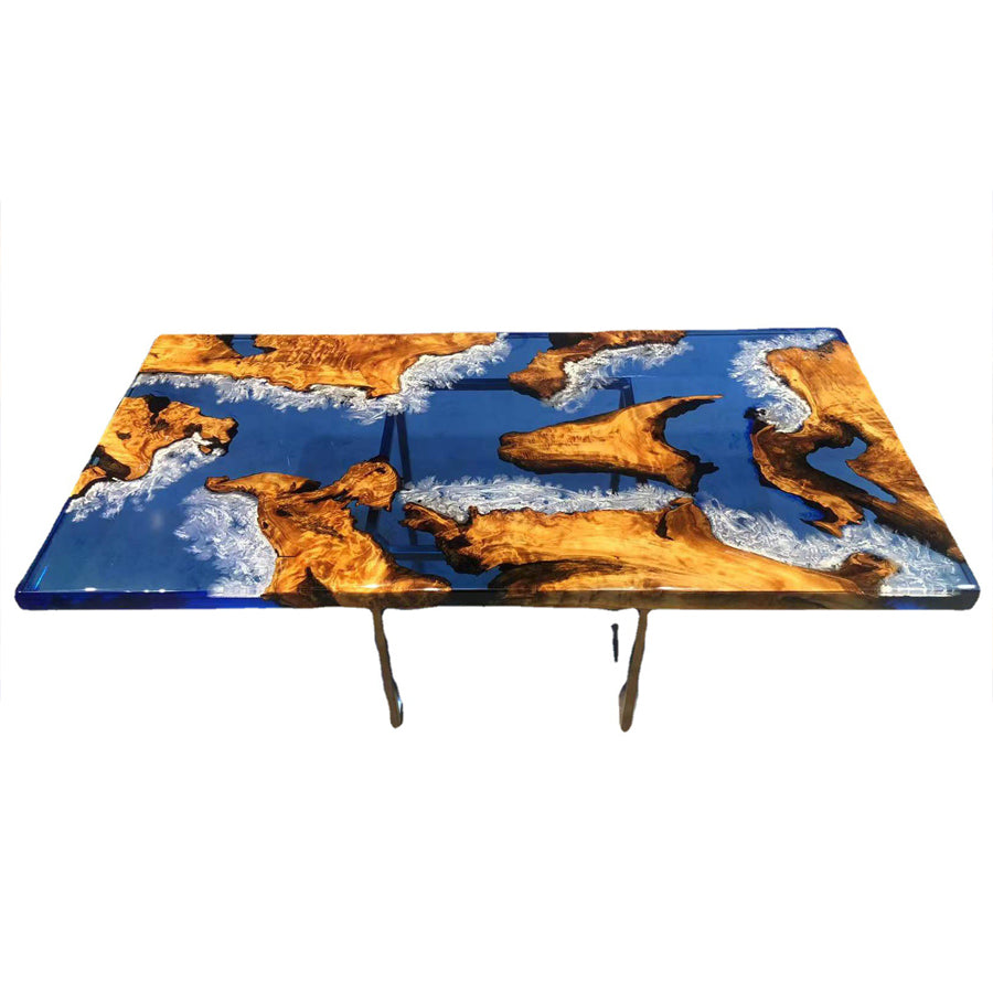 table with resin top