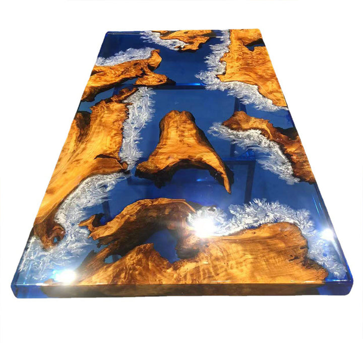 table with resin top