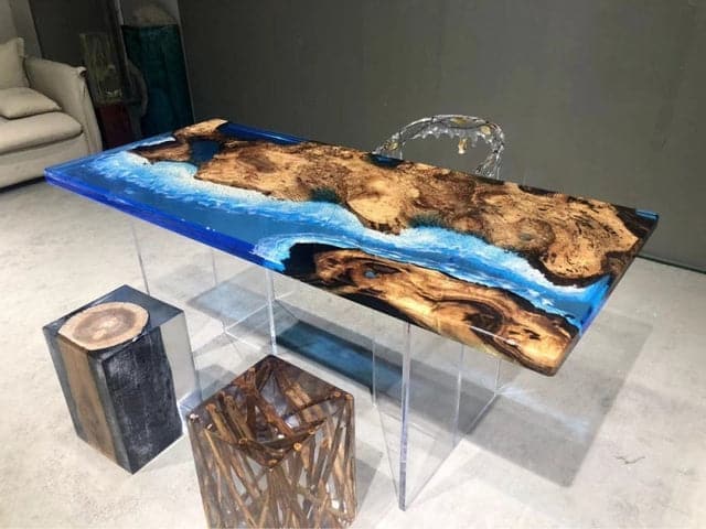 epoxy resin river table for sale