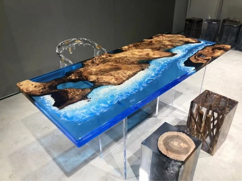 epoxy resin river table for sale