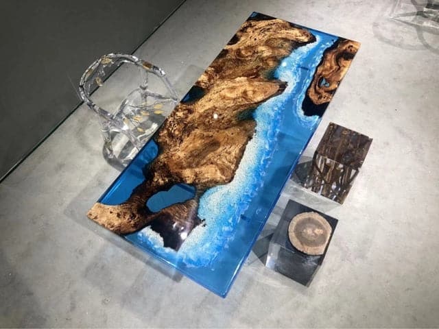 epoxy resin river table for sale