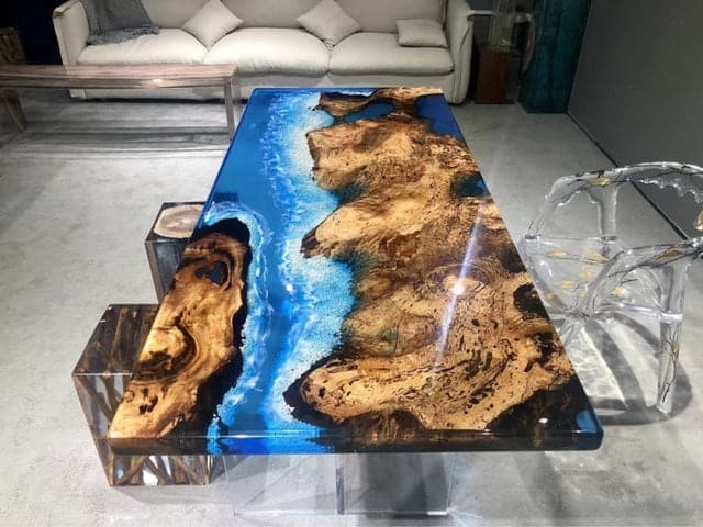 epoxy resin river table for sale