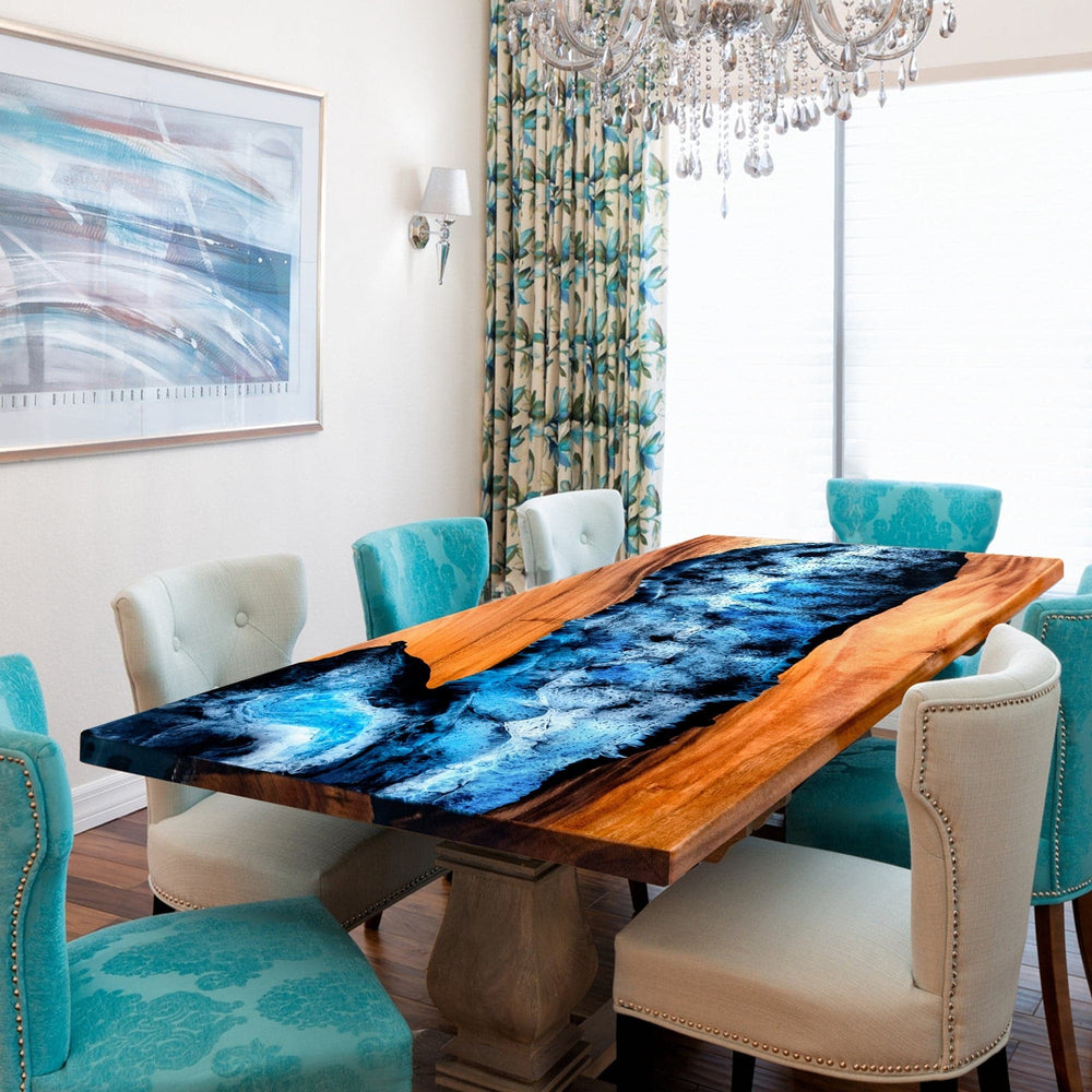 DIY Resin Dining Table Top