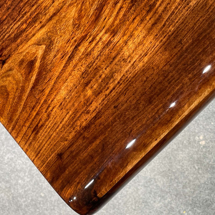 high-end walnut epoxy river table custom made to order