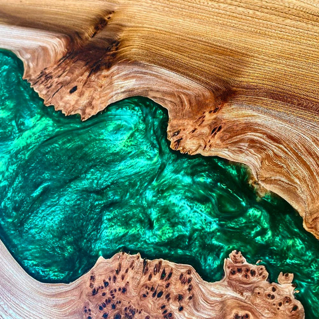 River epoxy coffee table