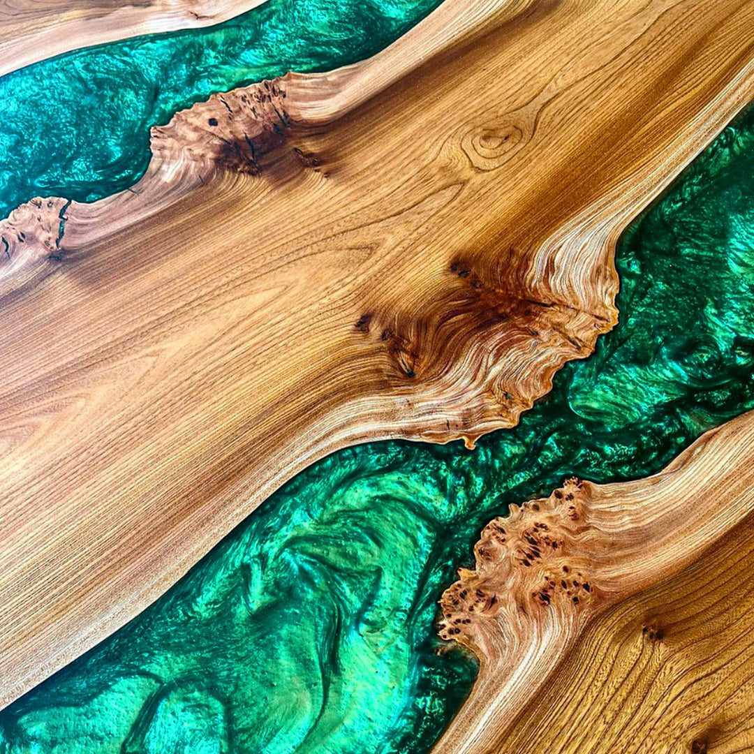 River epoxy coffee table