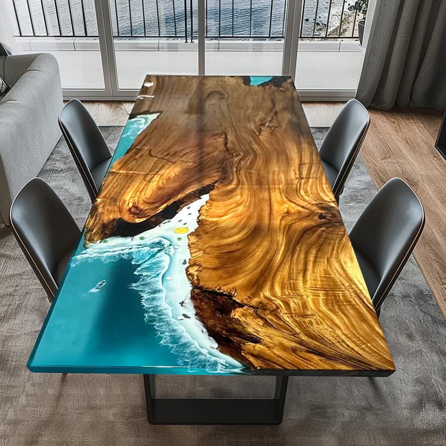 epoxy resin coffee table