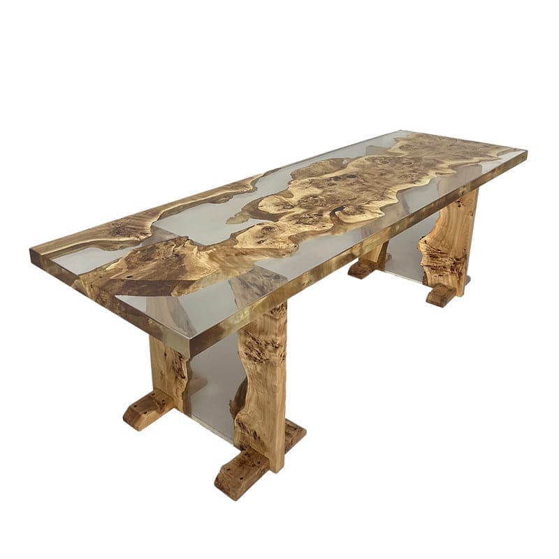 clear epoxy resin table