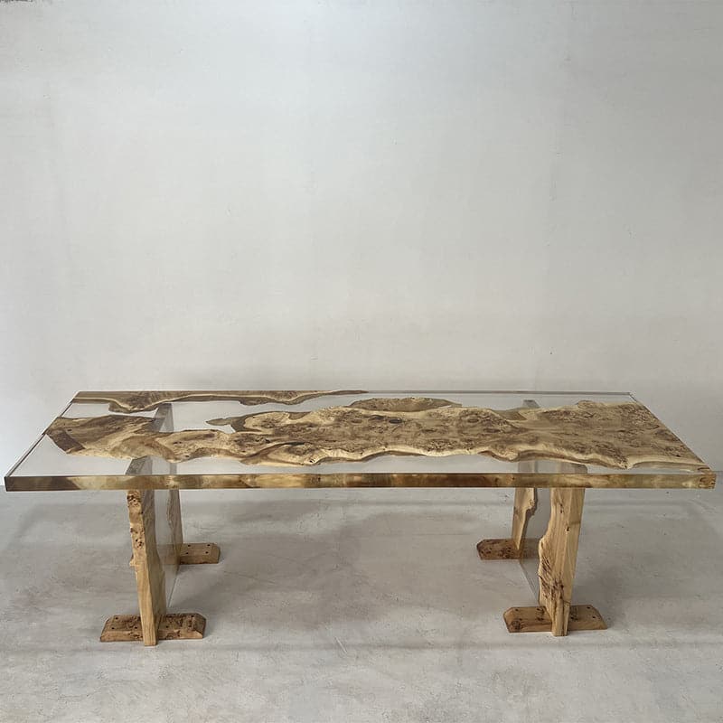 clear epoxy resin table