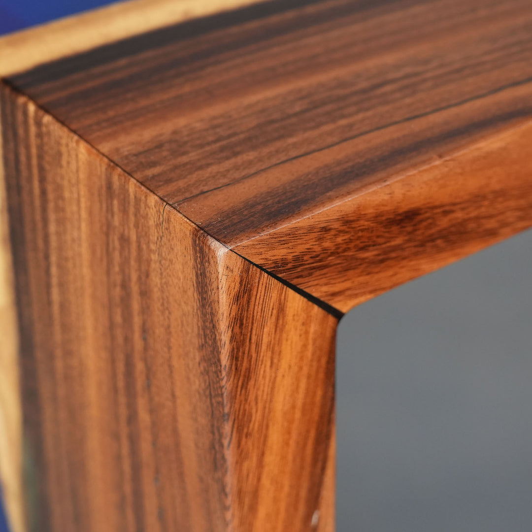 Unique handcrafted resin art furniture for high-end Miami beach houses.